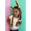 Kahverengi Zebra Desenli Kulakları Oynayan Taç
