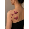 Kalpli Kelebek Geçici Dövme Tattoo