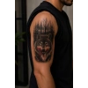 Kanlı Kurt Geçici Dövme Tattoo