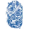 Kaplan Figürlü 12 Saat Sonra Kararan Geçici Dövme Tattoo