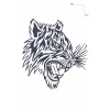 Kaplan Figürlü 12 Saat Sonra Kararan Geçici Dövme Tattoo