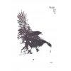 Karga Büyük Geçici Dövme Tattoo