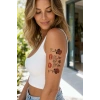 Karışık Gül Geçici Dövme Tattoo