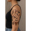 Karışık Minimal Hayvanlar Geçici Dövme Tattoo
