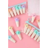 Karışık Renk 6lı Kaktüs Figürlü Fosforlu Kalem Set