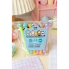 Karışık Renk Ayıcık Figürlü 6lı Fosforlu Kalem Set