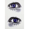 Karışık Renk Göz Figürlü Geçici Dövme Tattoo