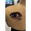 Karışık Renk Göz Figürlü Geçici Dövme Tattoo