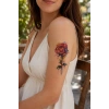 Karışık Renk Gül Mini Geçici Dövme Tattoo