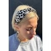 Karışık Renk Leopar Desenli Taç