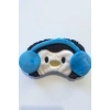 Karışık Renk Penguen Figürlü Peluş Uyku Bandı