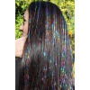 Karışık Renk Simli Yan Postiş Hair Tinsel Shiny Hair (50 Cm)