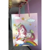 Karışık Renk Unicorn Figürlü 3D Görünümlü Karton Çanta