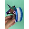 Karışık Renk Unicorn Figürlü Allık/Makyaj Fırçası