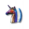 Karışık Renk Unicorn Figürlü Allık/Makyaj Fırçası