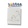Kedi Desenli Boyama Seti