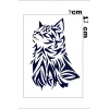 Kedi Figürlü 12 Saat Sonra Kararan Geçici Dövme Tattoo