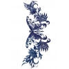 Kelebek Figürlü 12 Saat Sonra Kararan Geçici Dövme Tattoo