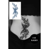 Kelebek Figürlü 12 Saat Sonra Kararan Geçici Orta Dövme Tattoo