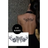 Kelebek Figürlü Sonradan Kararan Yarı Kalıcı Geçici Dövme Tattoo