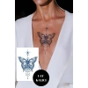 Kelebek Sonradan Kararan Yarı Kalıcı Geçici Dövme Tattoo