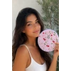 Kiraz   Desenli Katlanabilir Yelpaze