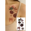Kiraz Ve Kurdele Figürlü Mini Dövme Tattoo