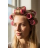 Kırmızı Renk 6lı Küçük Boy Bigudi Set