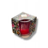 Kırmızı Renk Bardakta Kokulu Dekoratif Mum