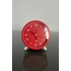 Kırmızı Renk Dekoratif Işıklı Alarmlı Masa Saati
