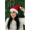 Kırmızı Renk Noel Baba Şapkası