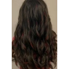 Kırmızı Renk Simli Yan Postiş Hair Tinsel Shiny Hair (50 Cm)