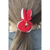 Kırmızı Renk Tavşan Figürlü Lastik Toka