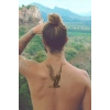 Kız Kanat Büyük Geçici Dövme Tattoo