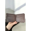 Koyu Kahve Renk Deri Erkek Cüzdan