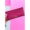Koyu Pembe Renk Deri Kadın Cüzdan