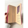 Koyu Pembe Renk Deri Kadın Cüzdan