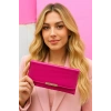 Koyu Pembe Renk Deri Kadın Cüzdan