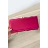 Koyu Pembe Renk Kalp Detaylı Kadın Cüzdan