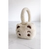Krem Renk Ayıcık Figürlü Peluş Kulaklık
