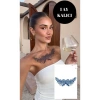 Kurdele Figürlü 12 Saat Sonra Kararan Geçici Dövme Tattoo