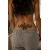 Kurdele Figürlü Sonradan Kararan Yarı Kalıcı Geçici Dövme Tattoo