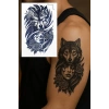 Kurt Figürlü 12 Saat Sonra Kararan Geçici Dövme Tattoo