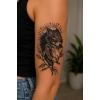 Kurt Ve Kuzu Geçici Dövme Tattoo