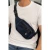 Lacivert Renk Erkek Bel/Omuz Çantası