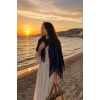 Lacivert Renk Omuz Şalı/Atkı