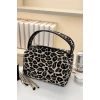 Leopar Desenli Makyaj Çantası