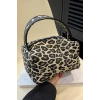 Leopar Desenli Makyaj Çantası