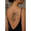 Leylek Geçici Dövme Tattoo
