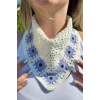 Lila   Renk Örgü Saç Bandana/Fular